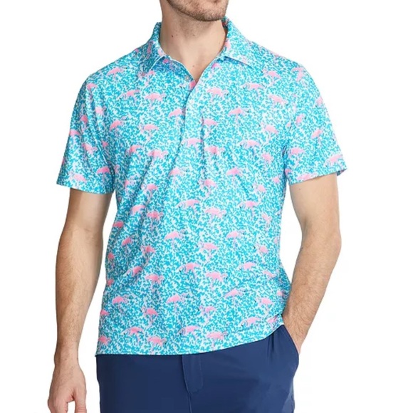 Chubbies The Domingo Printed Stretch Performance Polo Shirt - Picture 1 of 5
